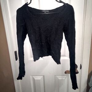 Black Kendall and Kylie Long Sleeve